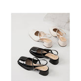 Tacones altos y elegantes de verano con punta cerrada para mujer